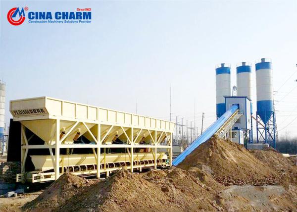 Electric HZS60 60m3/H RMC Batching Plant With PLD1600