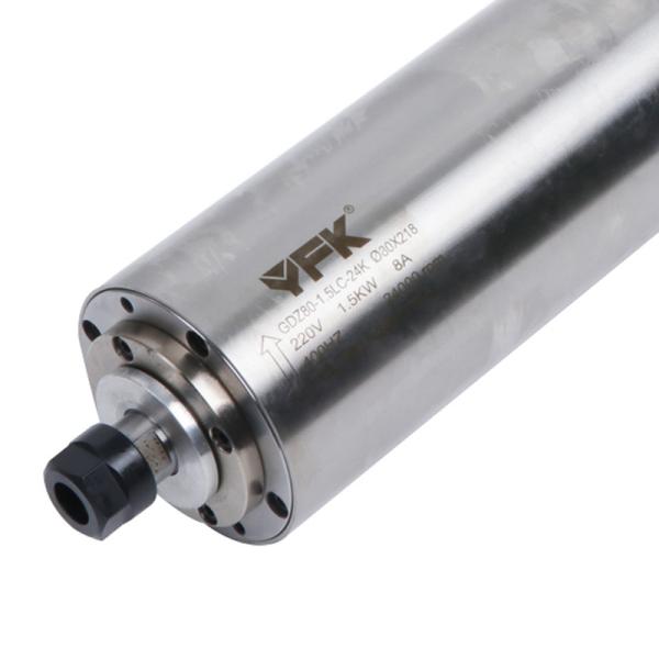 ER16 Collet YFK 1.5kw Water Cooled Spindle Motor Kit for High Accuracy CNC Woodworking