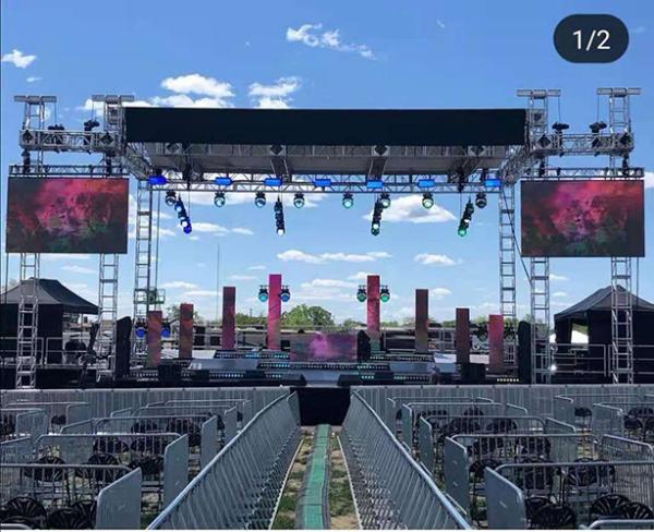 Front Service P5.95mm Outdoor LED Display With 50x100cm Panel
