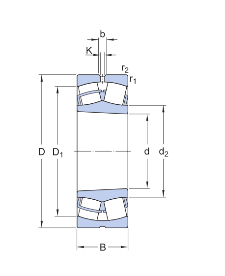Long service time 22312CA 22312W33 22312ECK Spherical Roller Bearing 60*130*46mm