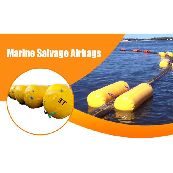 Heavy Duty Marine Salvage Air Bags High Tensile Rubber 1.5m - 3.0m Diameter