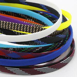 3mm Braided Nylon Sleeve Thermal Insulation Protection For Audio Cables Industry