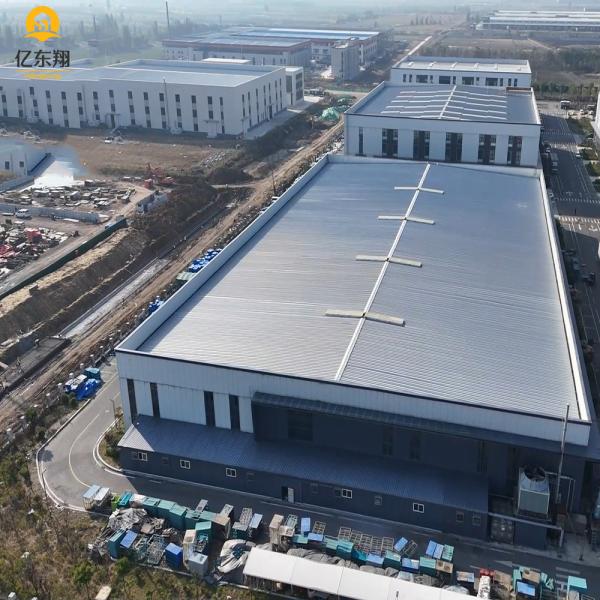 Customizable Steel Structure Factory with PVC Rain Spout