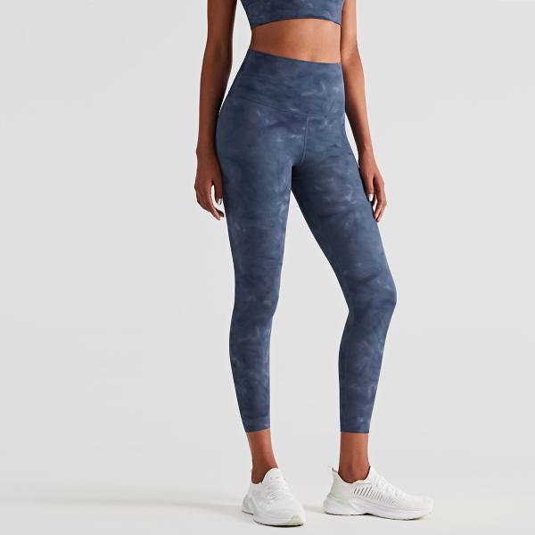 Naked Feeling Patterned Yoga Pants Peach Hip Tie Dye Workout Leggings