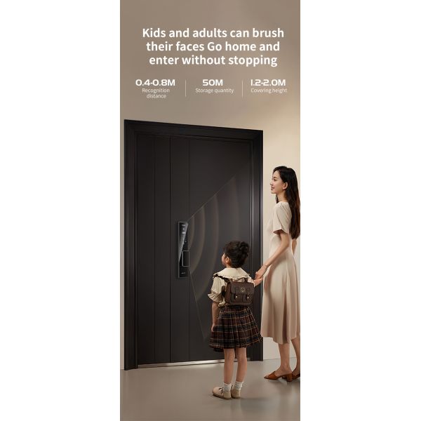 5000 мАч заряжаемый аккумулятор Фейс Дор Лок Туя Приложение с видеоинтерфоном