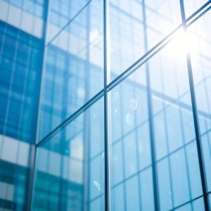 Low E Coated 6mm Reflective Glass Explosion Proof Curtain Wall Glass