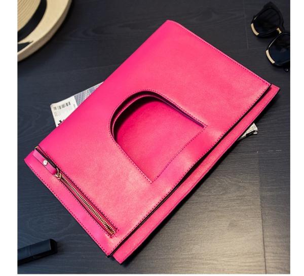 2016 new leather handbag lady leather clutch evening bags