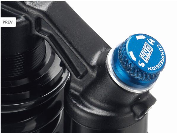 Bicicleta bobina de choque amortecedor de mola rebote/comp Pigggyback DNM RCP3 Mtb Suspensão traseira de choque