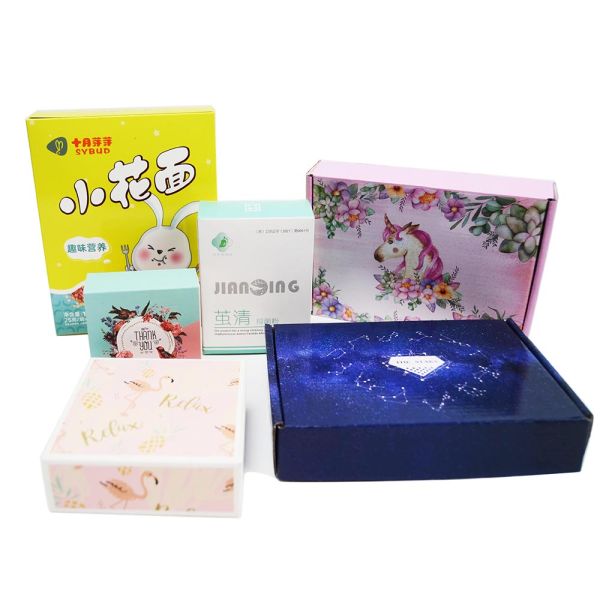 Налаженный логотип розничная продажа Подарочные хранилища Складные картонные бумажные коробки Картонные упаковочные коробки