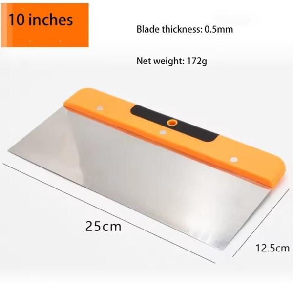 Durable High-Frequency Quenching Treatment 4/6/8/10Inch Stainless Steel Putty Spatula S Scraper For Steel Repairing