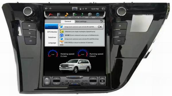 Ouchuangbo 12.1 inch Vertical Screen Tesla Style android 6.0 for  Toyota Corolla 2015 with 1024*678 Quad Core Radio