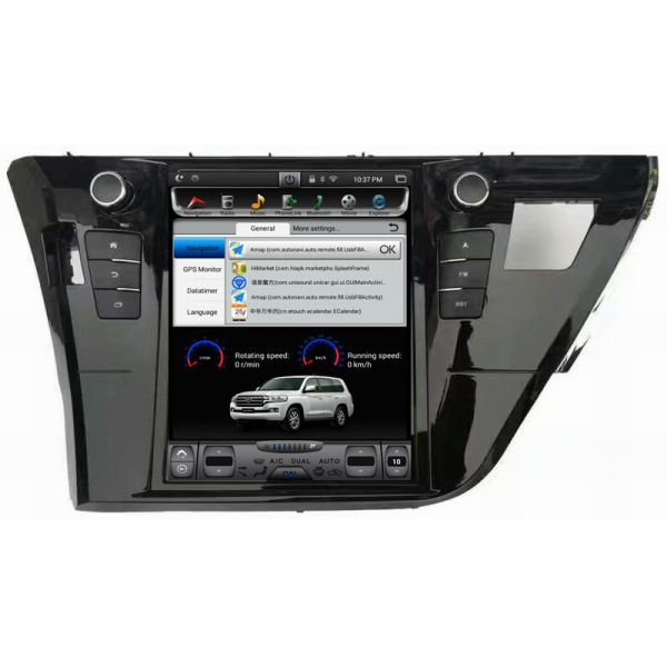 Ouchuangbo 12.1 inch Vertical Screen Tesla Style android 6.0 for  Toyota Corolla 2015 with 1024*678 Quad Core Radio