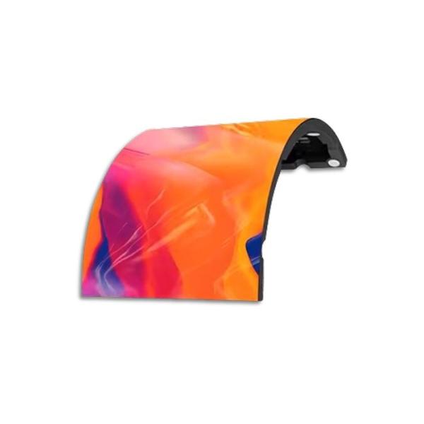 Écran d'affichage LED flexible P1.25 240*120mm en fer avec designs créatifs peints