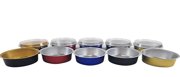 Black And Gold Sealable Foil Pans With 580ml Capacity For Food Packaging Needs