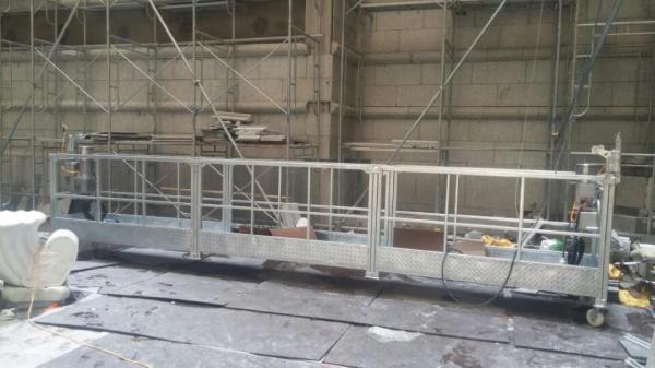 6m working platform / zlp630 construcion hanging gondola platform / ltd63 electric winch