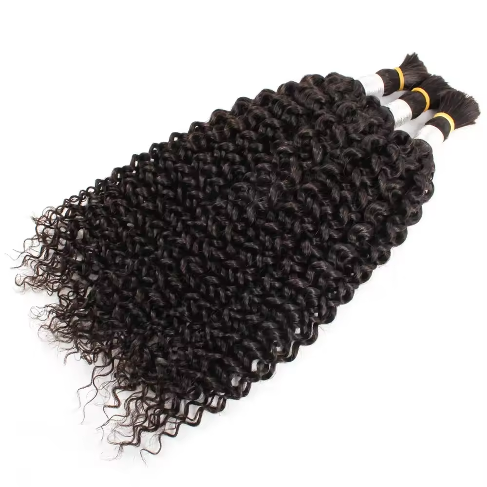 Loose Deep Wave Wet And Wavy Boho Human Braiding Raw Hair Bulk For Successful Deals