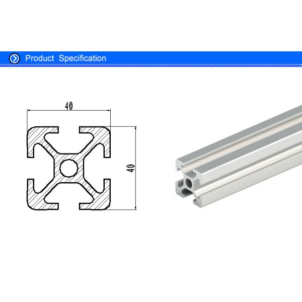 Anodized 4040 T Slot Aluminum Extrusion Profiles for Workshop Assembling Table