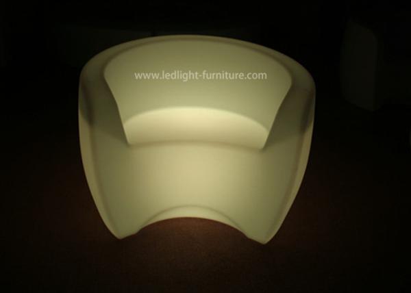 Sofá macio lindo do diodo emissor de luz de único Seat ajustado para a decoração da casa e do jardim