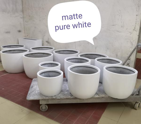 Set de vasos de flores de resina de fibra de vidro para jardim suculento
