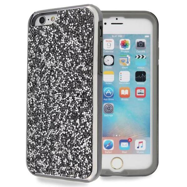 2 in 1 Luxury Diamond Plating TPU+PC Flash Drilling Back Cover Cell Phone Case For iPhone 7 6s Plus
