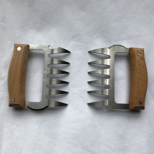 Anti-scald Grill Tool BBQ Metal Meat Claws Barbecue Bear Claws Meat Forks Stainless Steel Meat Shredder Claws