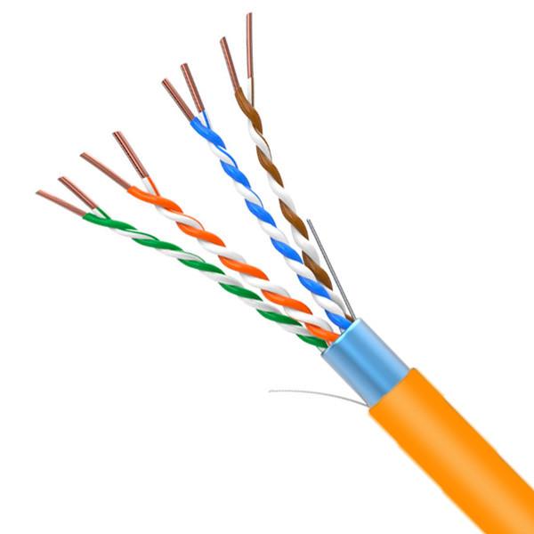 Cat5e FTP LSZH Network Cable 0.50mm 100% Copper Orange 1000FT
