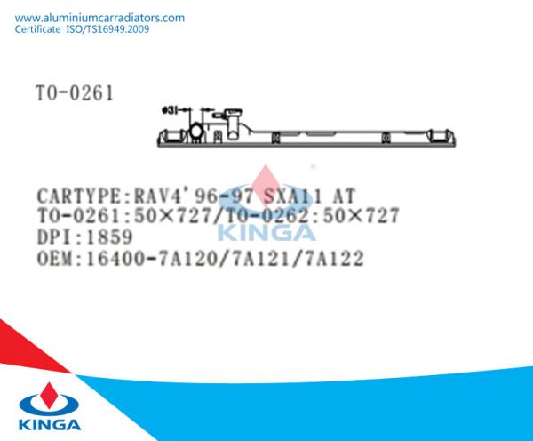 Auto Radiator Toyota RAV4'96-97 SXA11 Up Tank 16400-7A120/7A121/7A122
