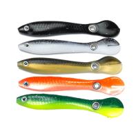 5 couleurs 10cm/6g PVC Loach appâts doux queue appâts de poisson plastique faux appât appât de pêche