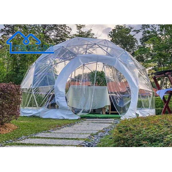Trade Show Dome Tent Geodesic Waterproof Commercial Geodesic Dome Tents With Clear Window