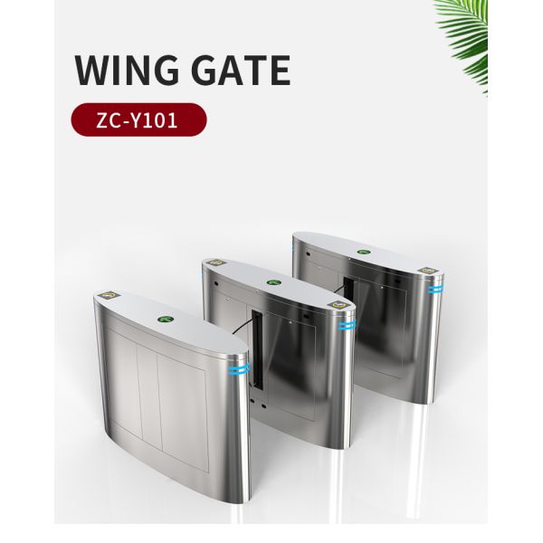 Flap Barrier Optical Swing Turnstile , Pedestrian Access Control Turnstiles