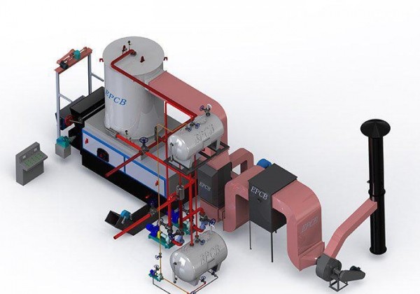 Vertical Biomass Fired Boiler Chain Grate Hot Oil Boilers System