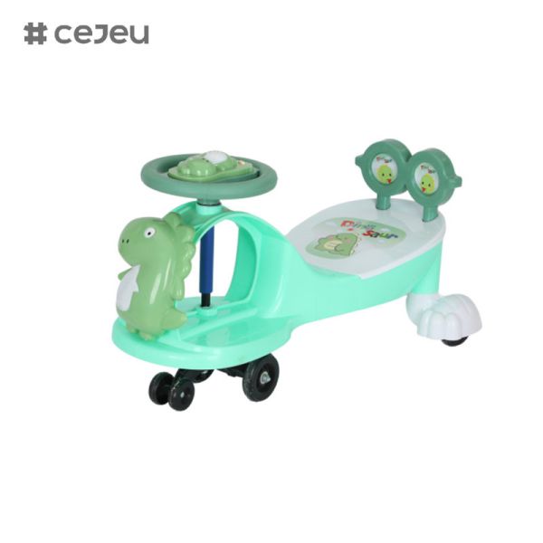 WLF-9666 Безопасный здоровый творческий дизайн Рабочая сила Пластиковая стойка для велосипедов Детские игрушки Детские качели Автомобиль с музыкой / веревкой