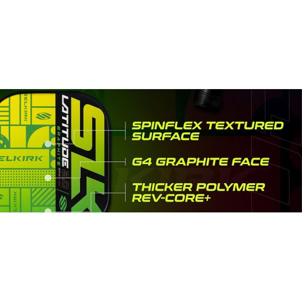 Custom Lightweight SLK Latitude 2.0 Pickleball Paddle G4 Graphite Pickleball Paddle Face