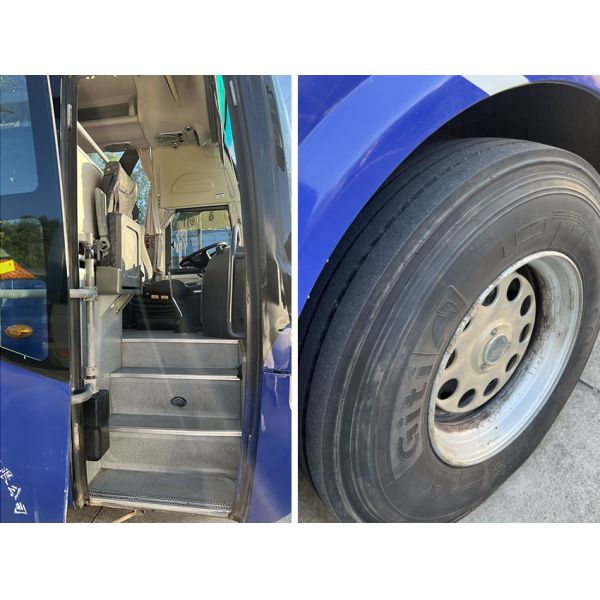 Blue Used Bus 51 Seats Euro 4 Emission Standard