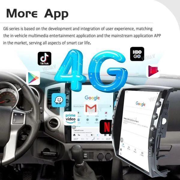 Для 2005-2015 Toyota Takuma 12,1 дюймовый сенсорный экран Автомобильное радио Навигация GPS Мультимедиа DVD-плеер Беспроводной Carplay 4G