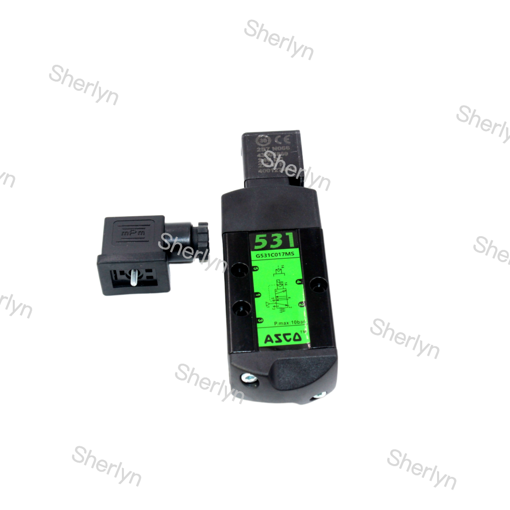 ASCO SCG531C017MS Electromagnetic Valve Two Position Five Way Pipe Connection DC24V