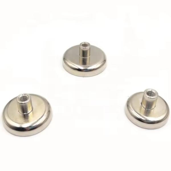 Strong Permanent Rare Earth Neodymium Magnet Pot With Internal Thread