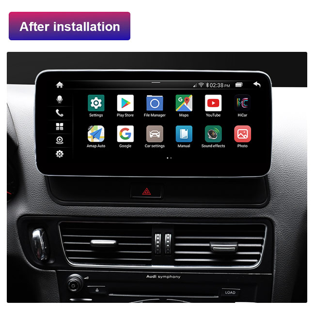 Карта GPS андроида 128GB Q5 AUDI Carplay автоматическая система навигации 10,25 дюймов автомобильная
