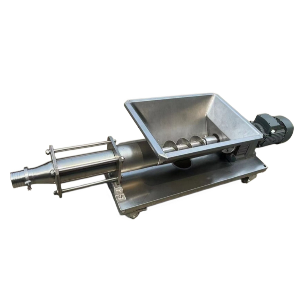 Custom Food Grade SUS304 Stainless Steel High-Accuracy Screw Pump for Juice Pulp Wine Grape Conveying