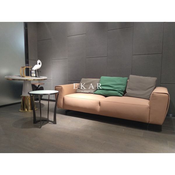 Modern 3 Seater Fabric or Leather Living Room Sofa