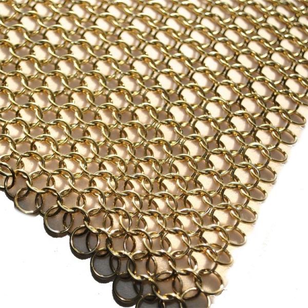 Beautiful Gold Ring Decorative Wire Mesh 1.0mm Diameter