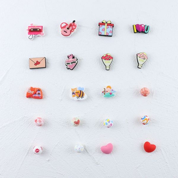 Розовый шарик прорезывания зубов силикона ювелирных изделий не токсический для подарка младенца DIY