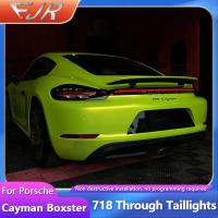 16-21 718 através de luzes traseiras para Porsche Cayman Boxster modificado com luzes traseiras LED