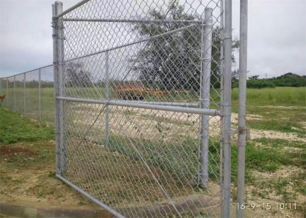 Chain link mesh fabric 1x1/25.4mmx25.4mm diameter 9GA/3.66mm 11GA/2.95mm High security for residnetial and Commerical