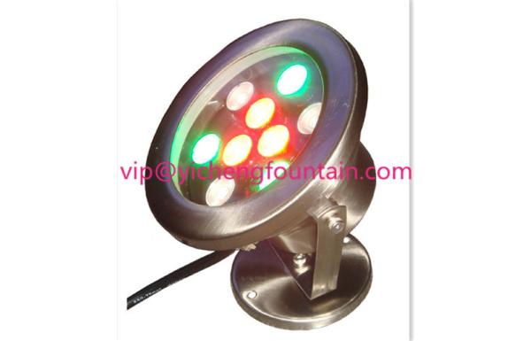 6W 12W 18W Led Underwater Fountain Lights Waterproof IP68 Fully SS Material Stand Type DMX512
