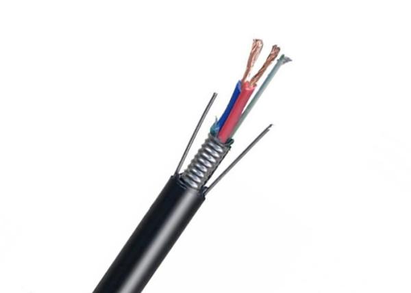 Cabo coaxial da fibra híbrida móvel das redes 6 Core3.0mm, cabo de cobre híbrido da fibra de PBT