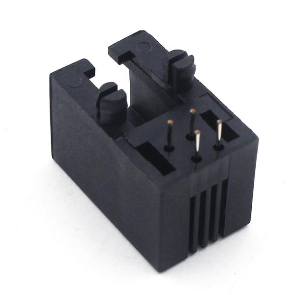Enchufe modular contactos/Rj11 de las posiciones 4 del PWB Jack 4 de Unshield RJ11 TM53A211SXX1B