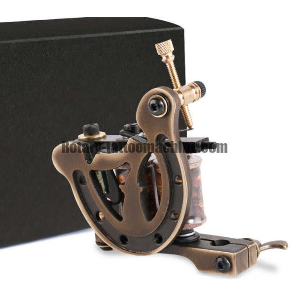 Copper Shrapnel Liner Machine Tattoo , Pure Brass Tattoo Machine Gun Lightweight