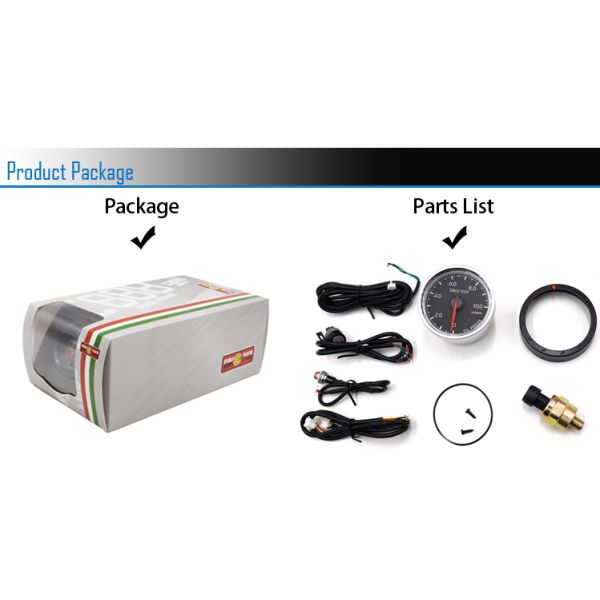 Датчик давления масла СИД 60мм цифров/всеобщий дисплей блока датчика КПА давления масла