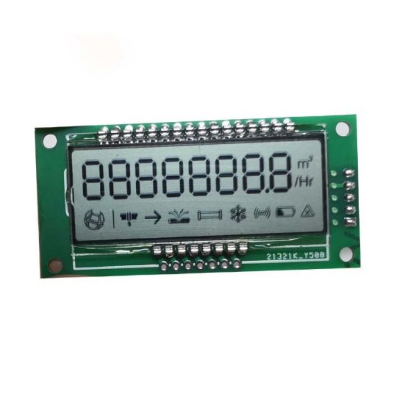 Factory cheap 8 digit tn lcd panel display for water meter